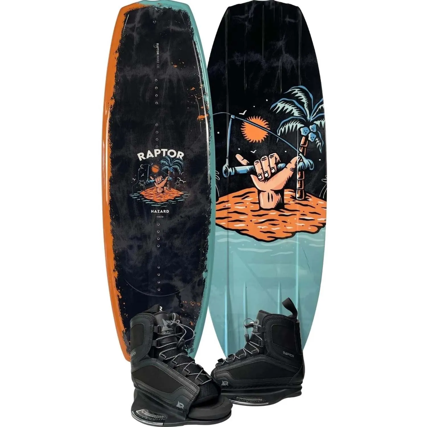 2025 RAPTOR HAZARD WAKEBOARD WITH PROCESS BOOTS