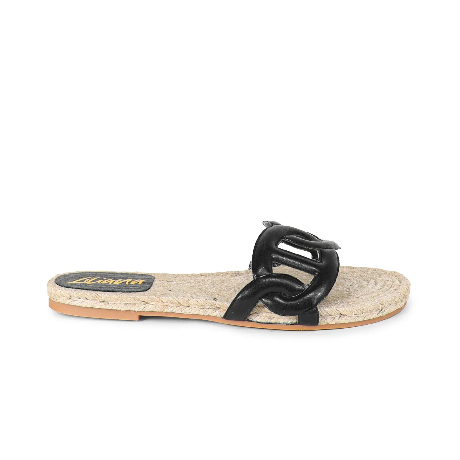 AILEEN-1 PU FOAM UPPER ESPADRILLE SANDAL - BLACK