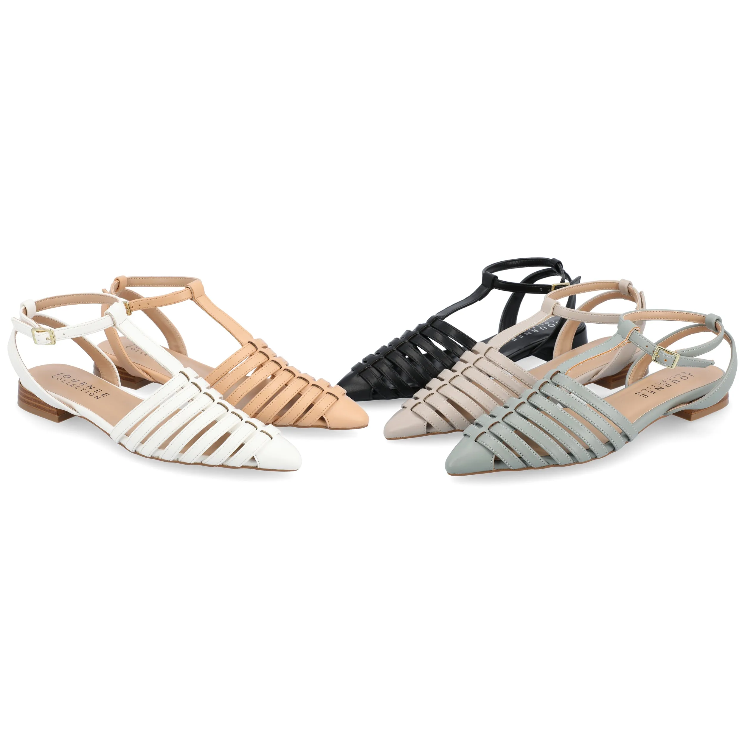 ALIVIA FISHERMAN SANDALS IN FAUX LEATHER