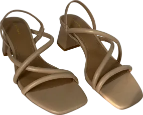 & Other Stories Beige Strappy Block Heel Sandals UK 3 EU 36 👠