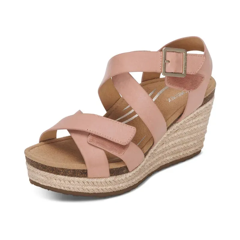 Anna Arch Support Wedge - Rose