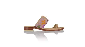 Arini 20mm Flat -  Nude & Lavender Songket