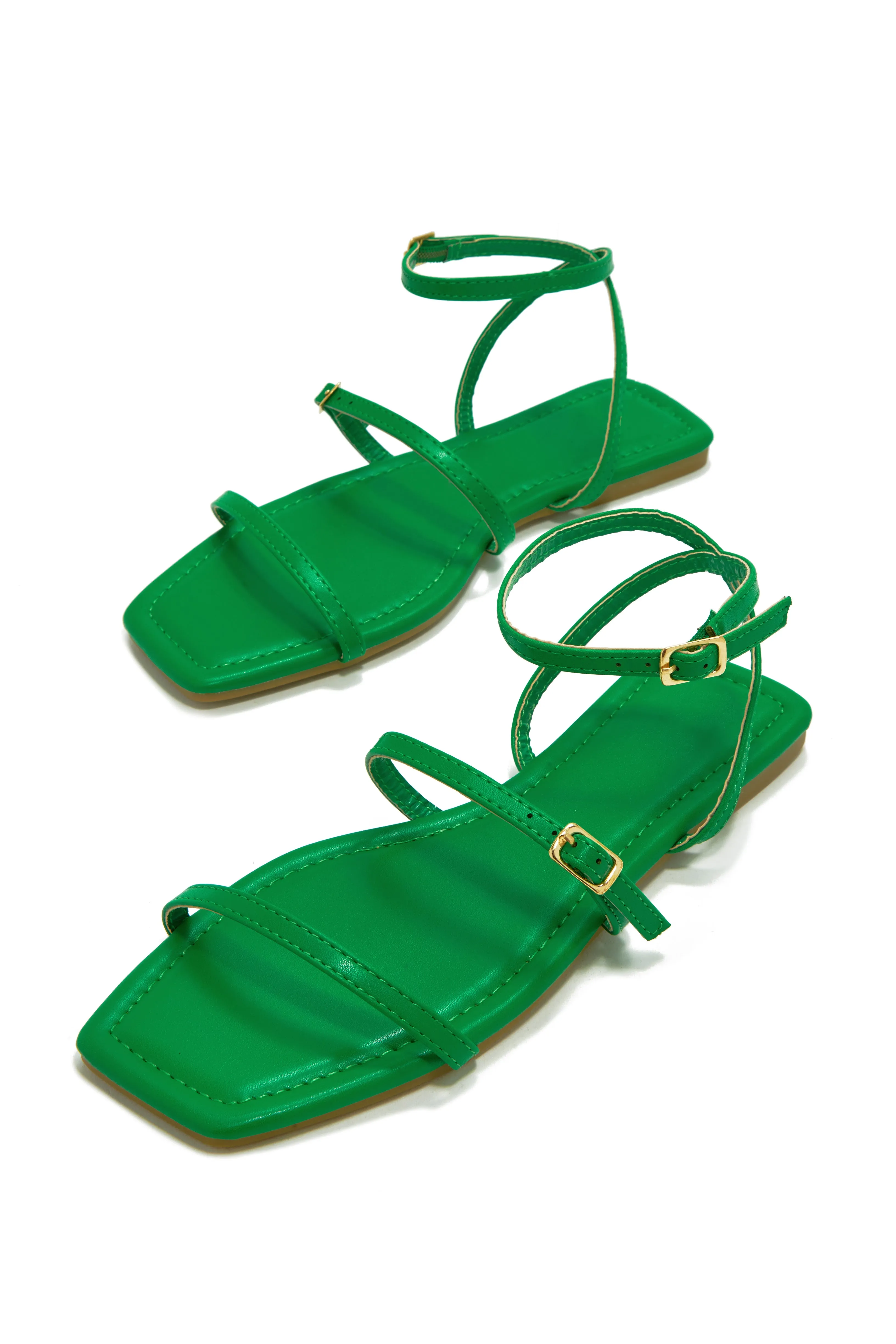 Bali Beach Flat Sandals - Green