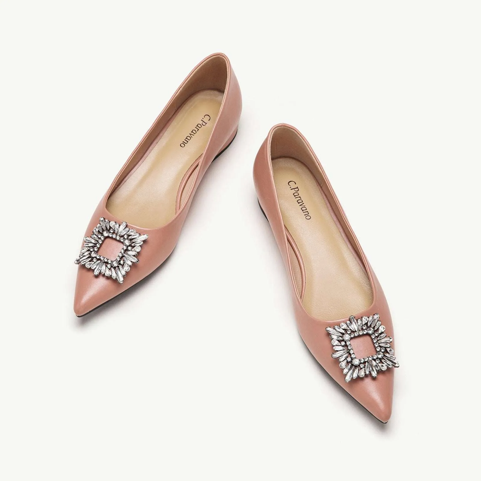 Crystal Buckle Flats (Aida)