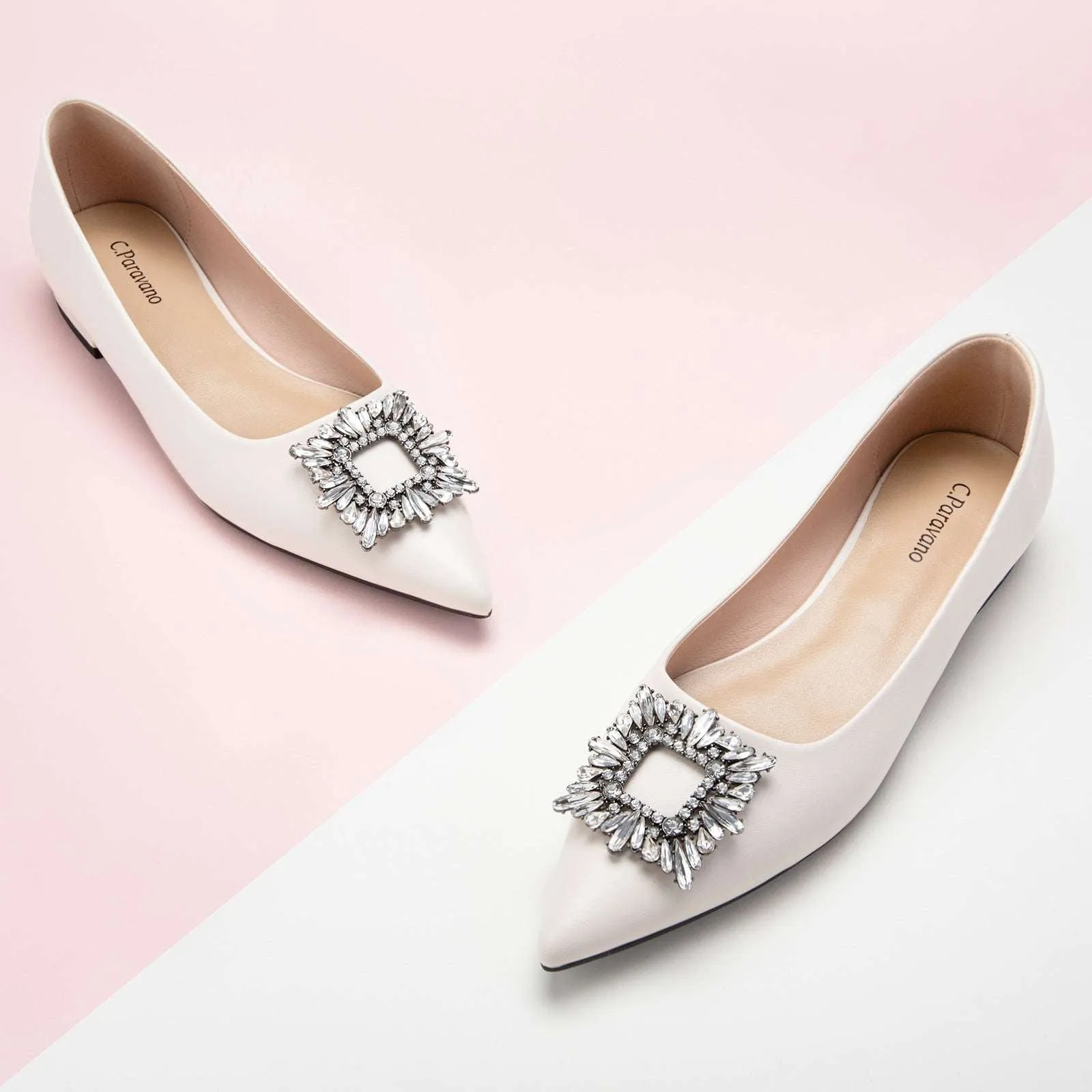 Crystal Buckle Flats (Aida)