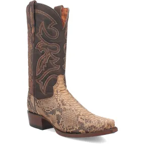 Dan Post Men's Snip Toe Western Exotic Python Boots