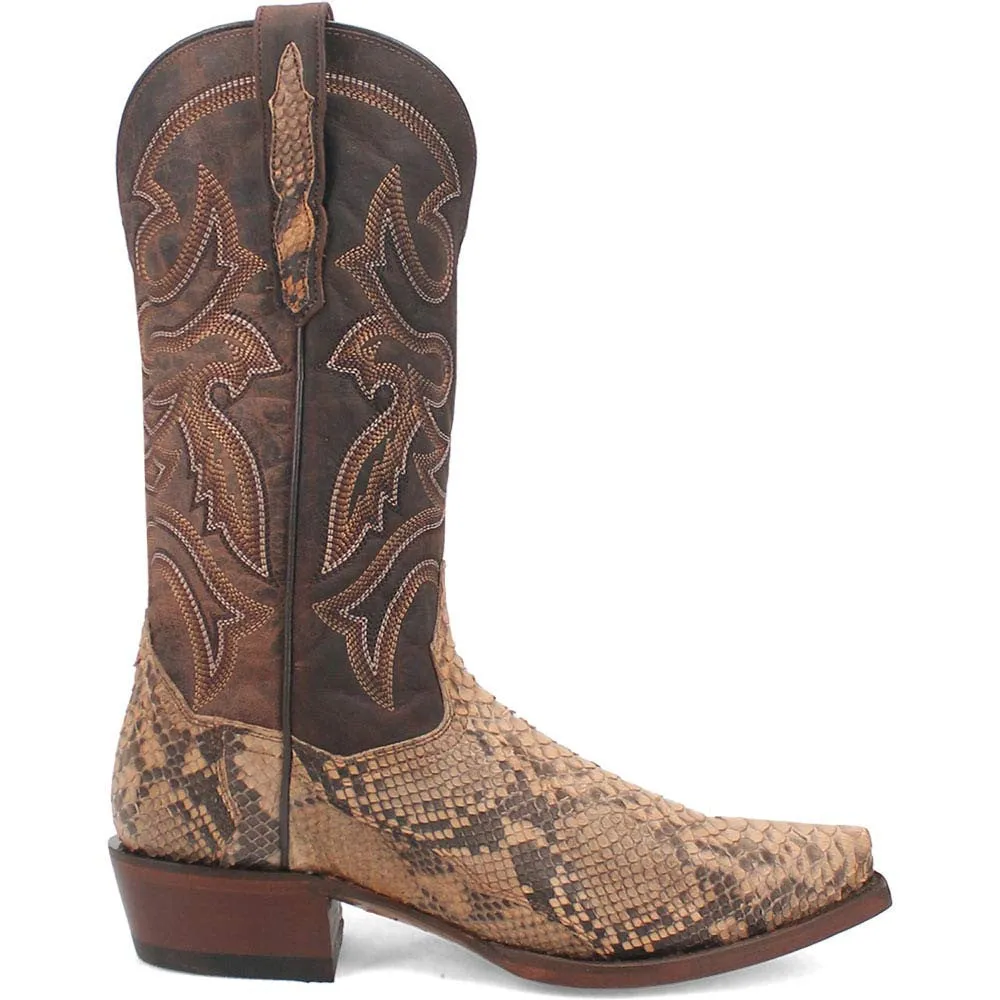 Dan Post Men's Snip Toe Western Exotic Python Boots