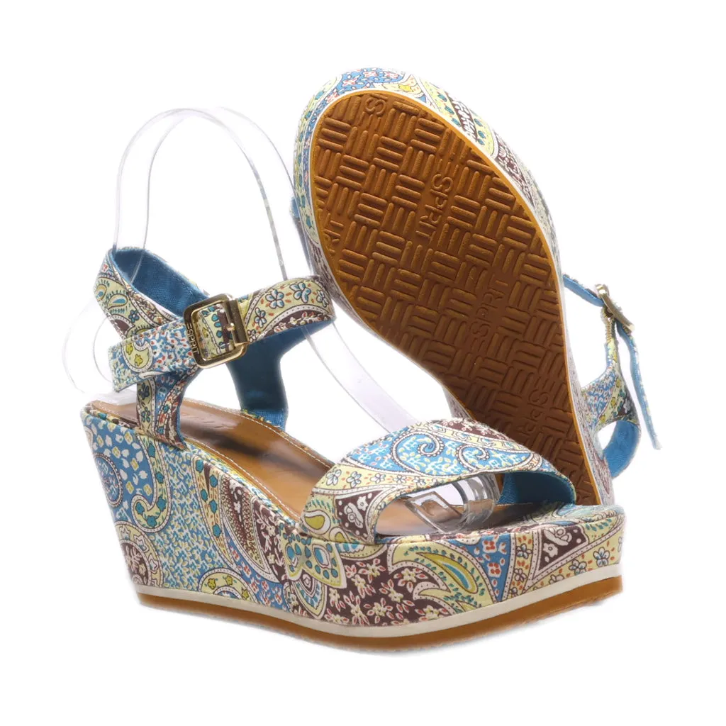 Esprit Wedge Sandals Fabric Multicolour Colour For Women