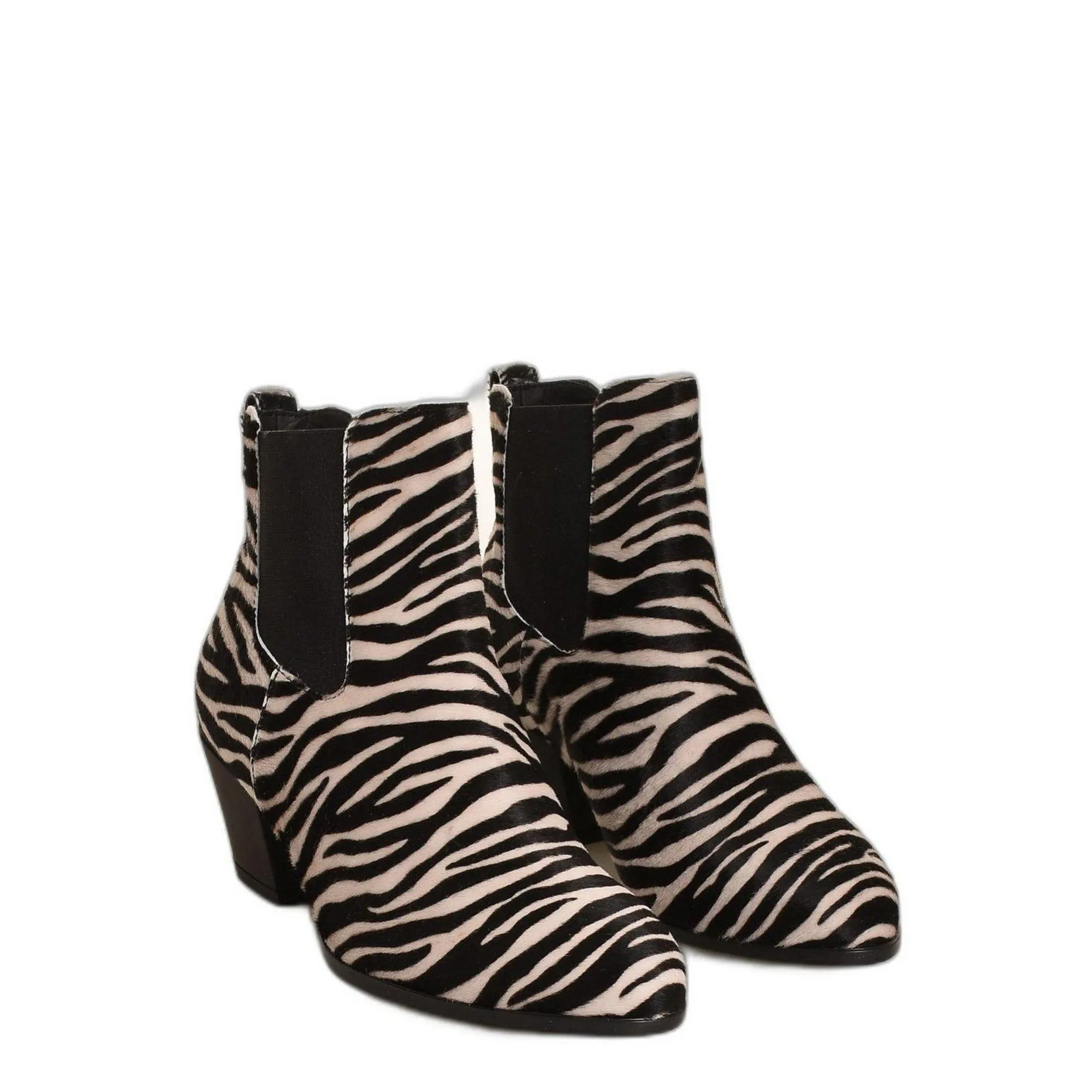 Hogan H401 Chelsea Zebra Printed Ankle Boots