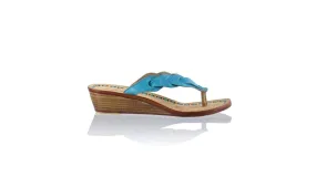 Jhonny Thong 35mm Wedges - Turquoise