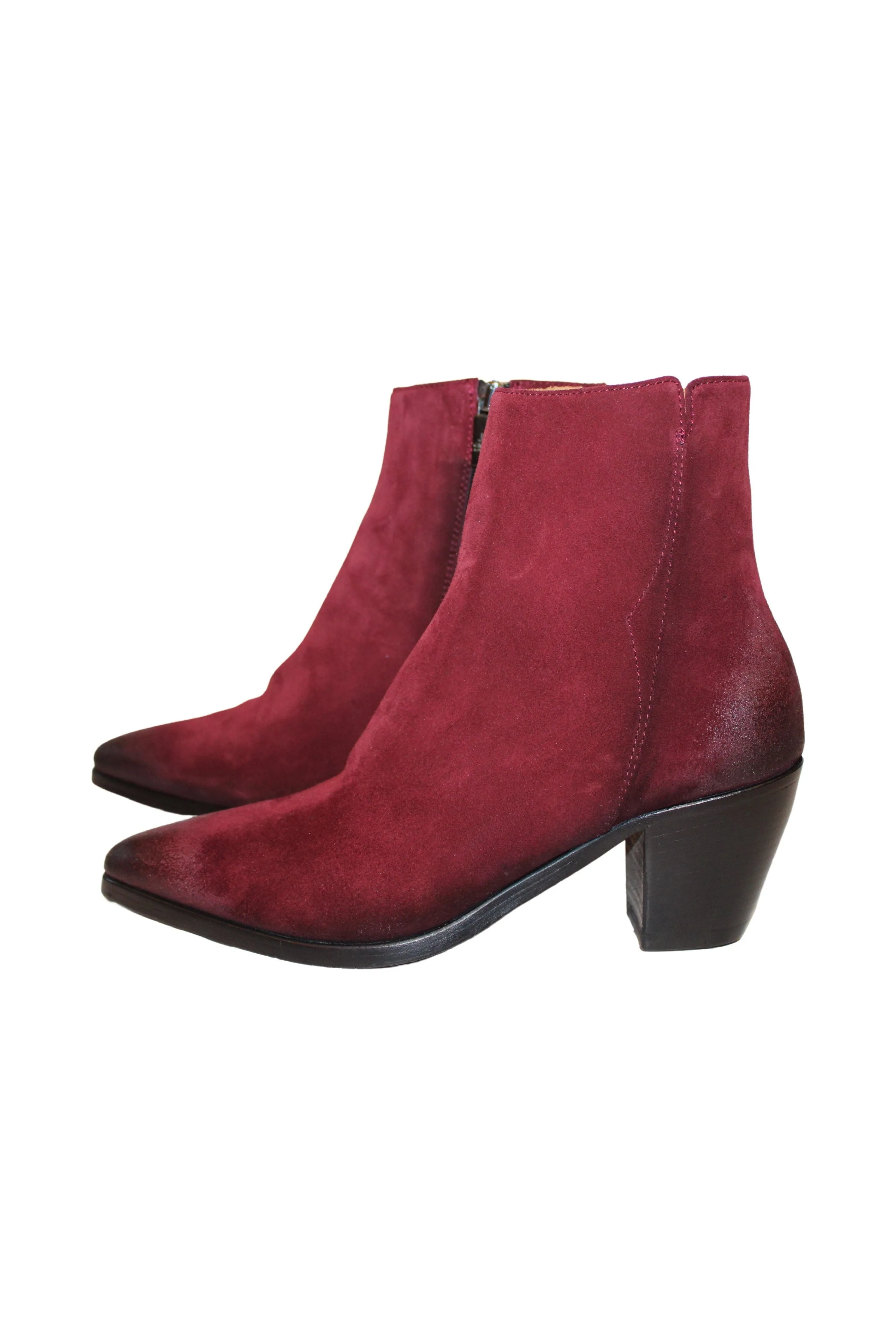 Jo Ghost Ruby 2348-682 1/2 G Western Ankle Boot | Nefer Berdo` C.Nero Z (Bordeaux) | Clearance Final Sale