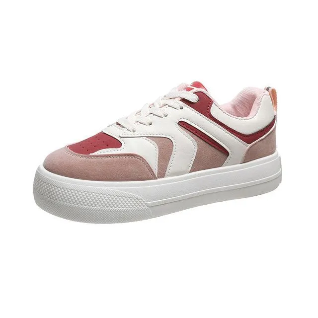 JOSKAA 2024 Color Block Platform Sneakers BL32