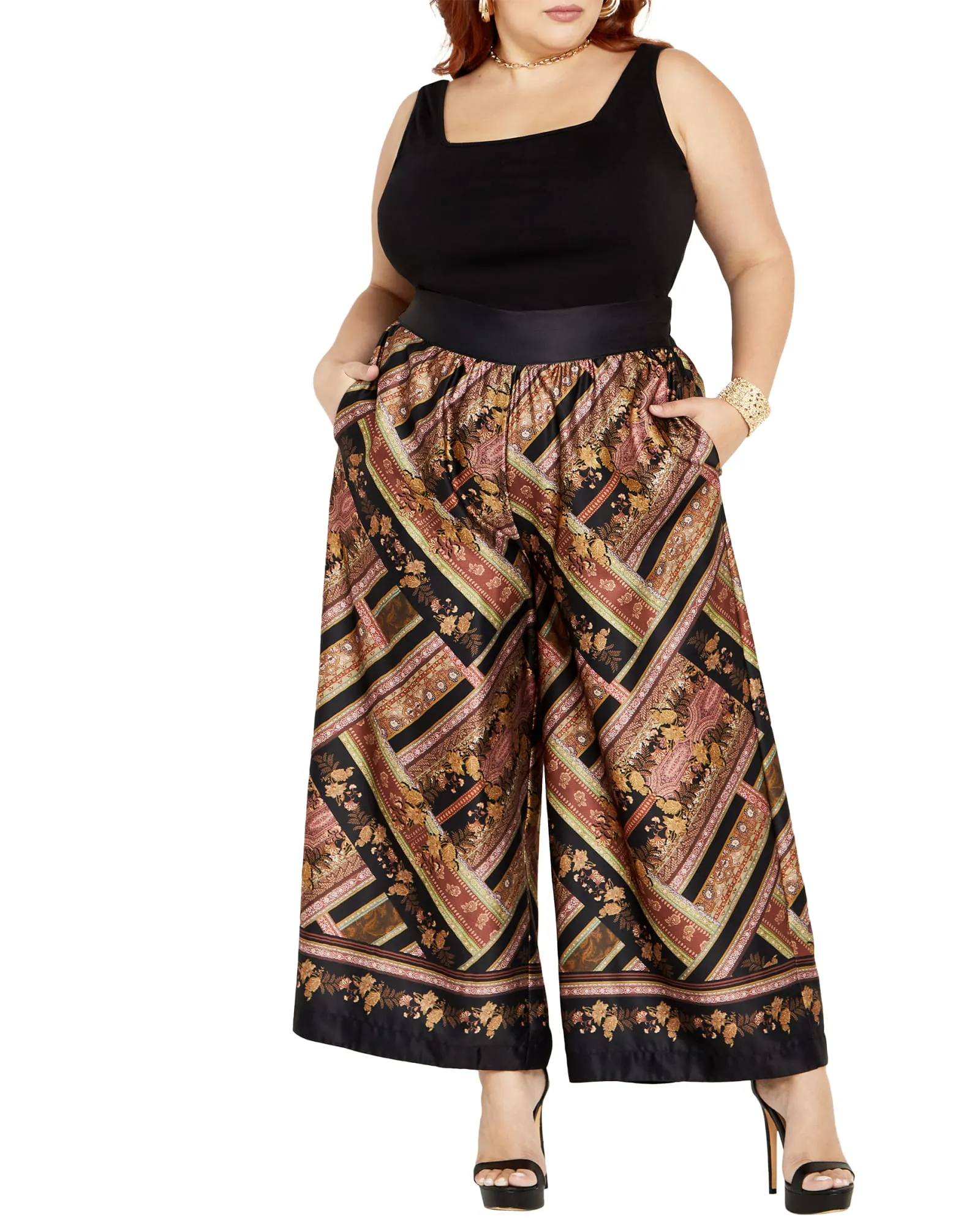 Lea Wide Leg Pant | Angelina Border