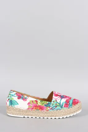 Liliana Floral Espadrille Flatform