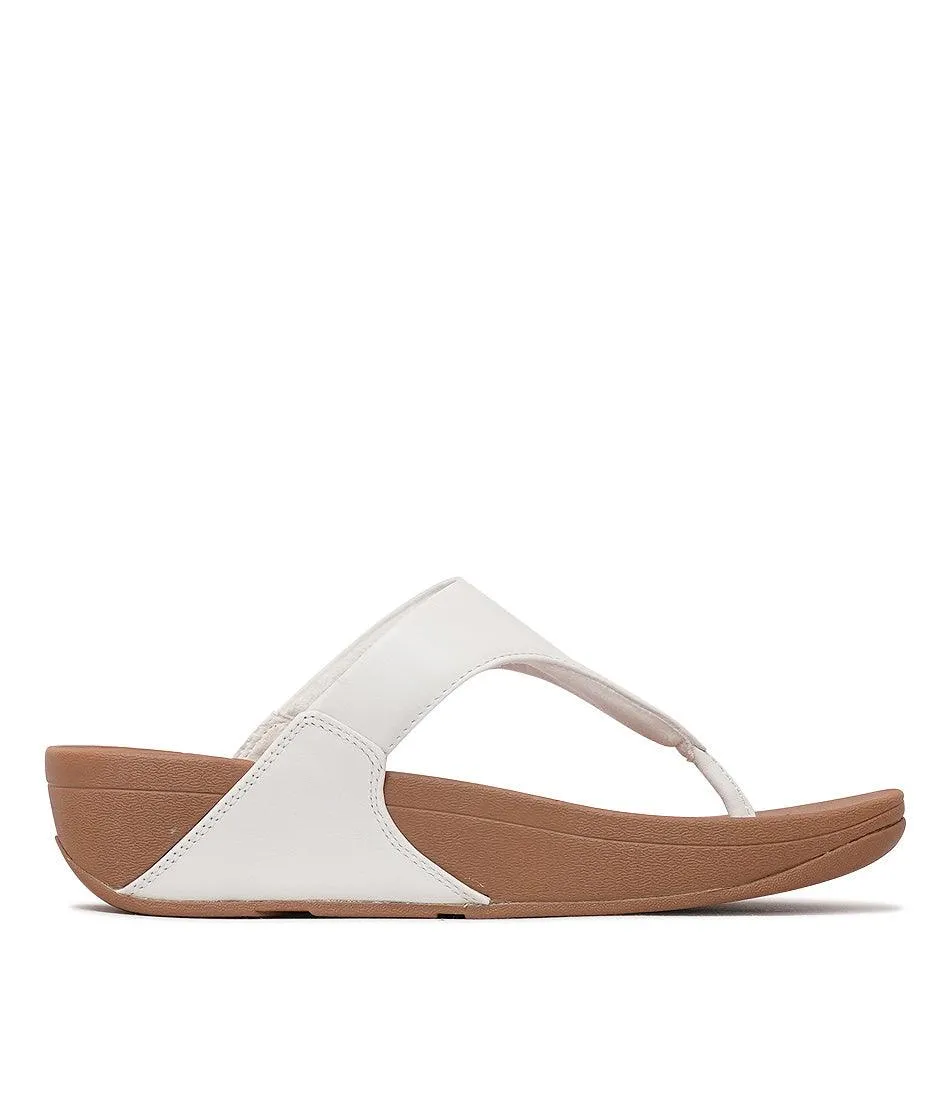 Lulu Leather White Sandals