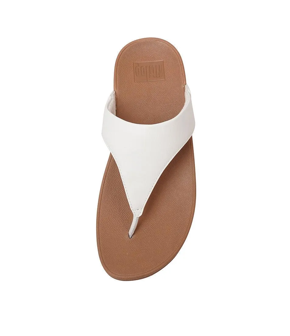 Lulu Leather White Sandals