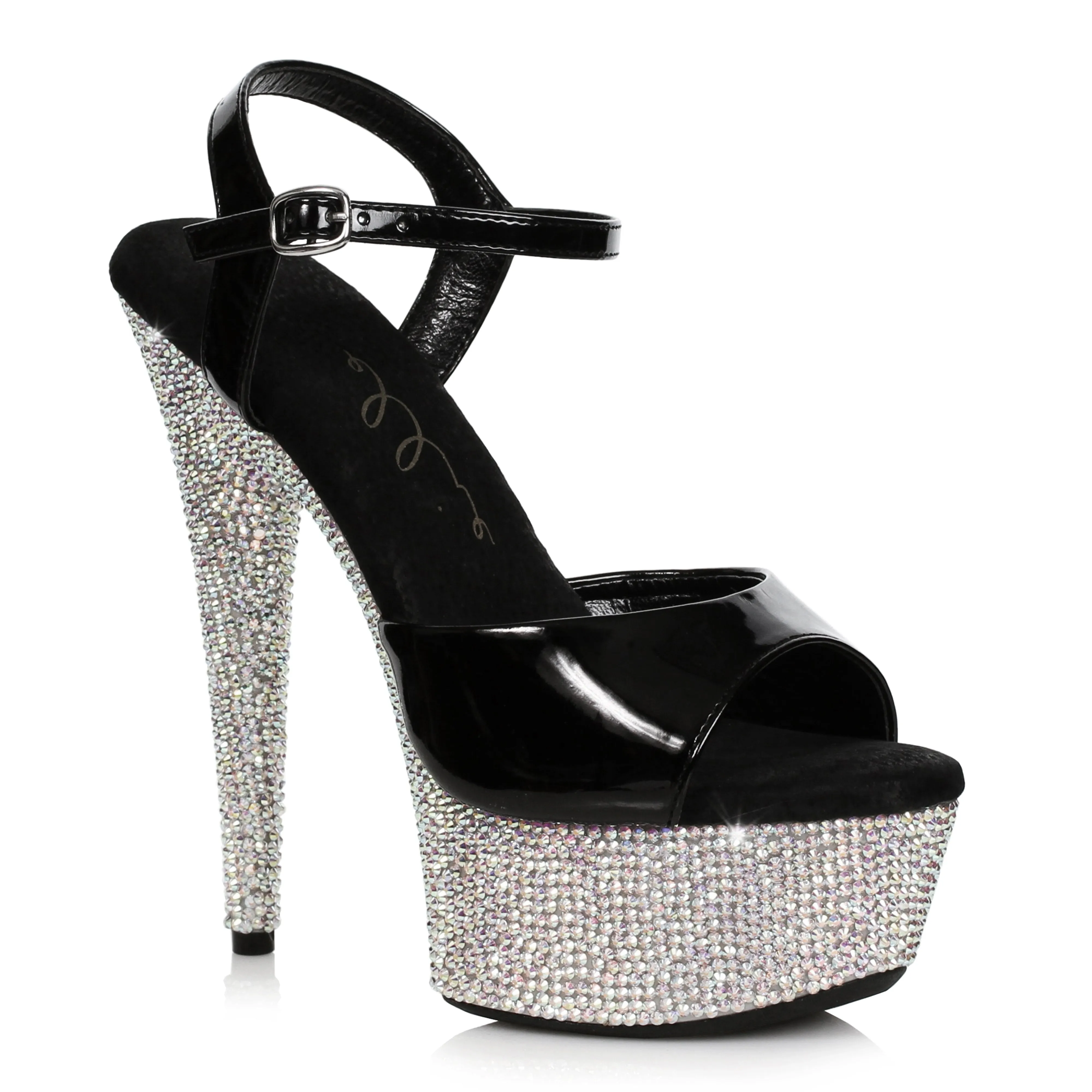 Maxine-609 Rhinestone Bottom 6" Heel Sandals