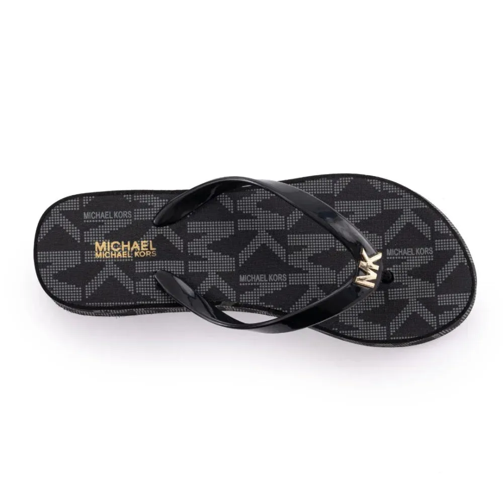 Michael Kors Bedford Wedge Flip Flop Women - BLK