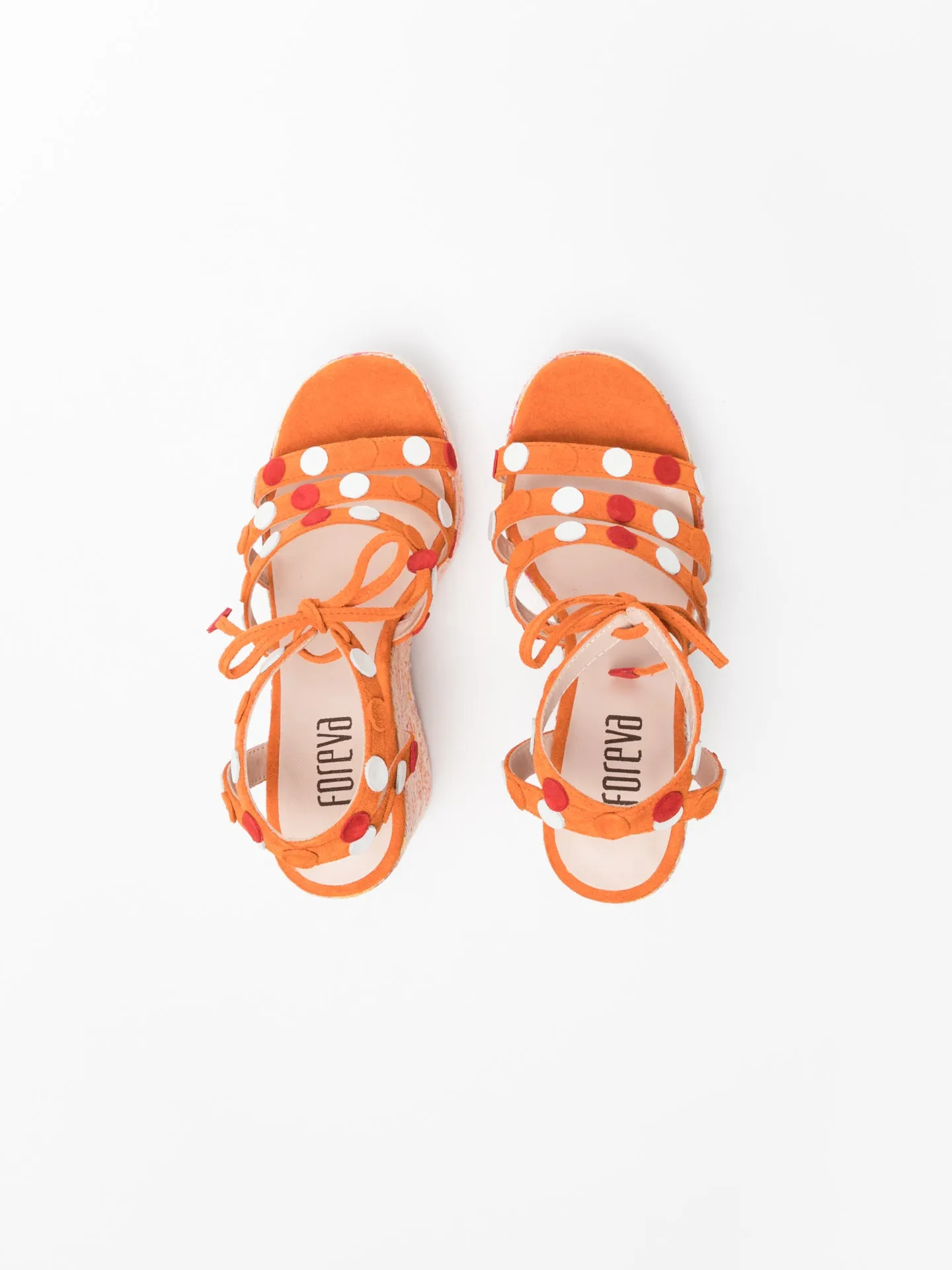 Orange Strappy Sandals