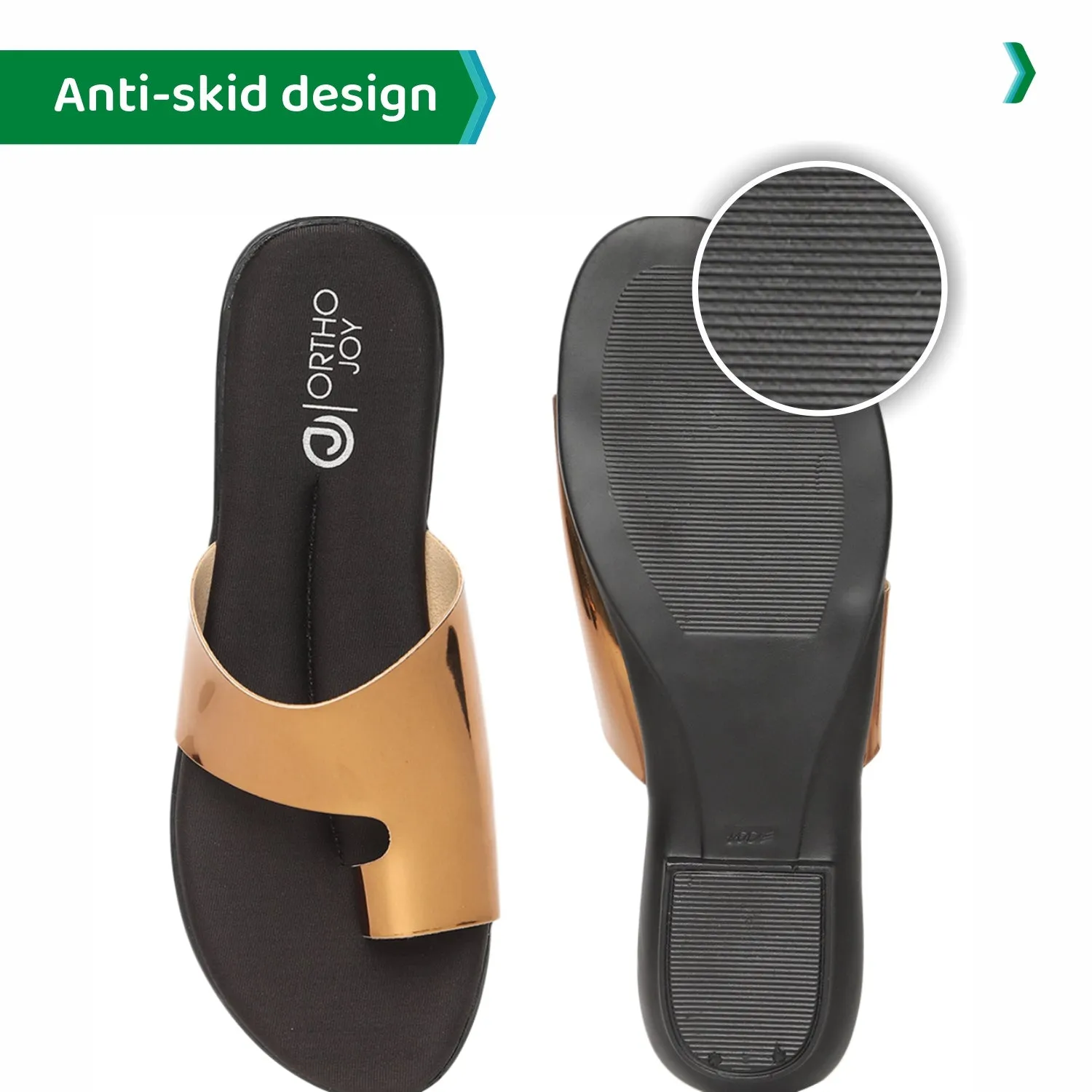 ORTHO JOY Fancy doctor slippers | Flat sandals