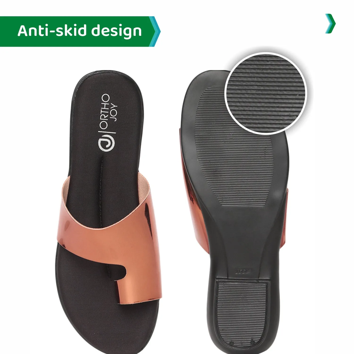 ORTHO JOY Fancy doctor slippers | Flat sandals