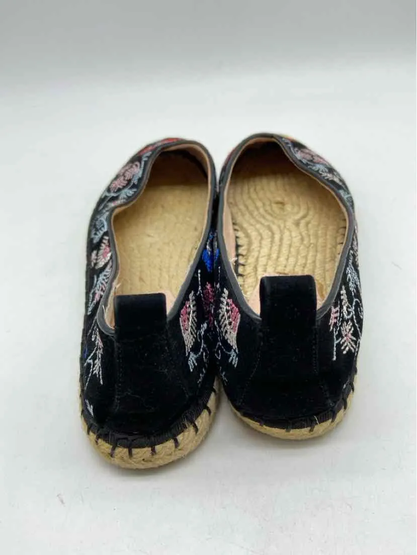 Pre-Owned Avec Les Filles Black Size 7.5 Espadrille Flats