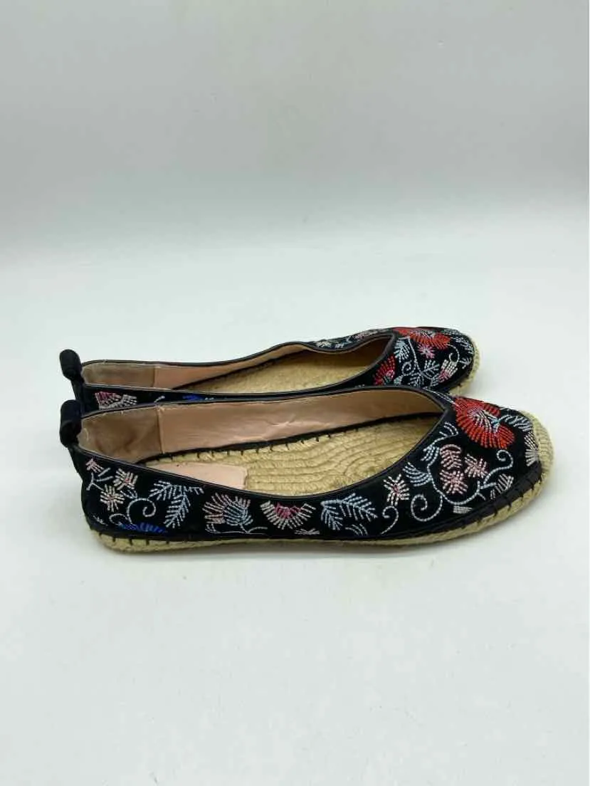 Pre-Owned Avec Les Filles Black Size 7.5 Espadrille Flats