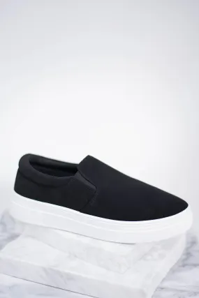 This Is It Black Platform Sneakers