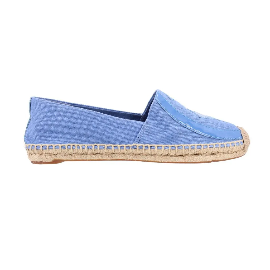 TORY BURCH ESPADRILLE FLATS BLUE 8.5 US