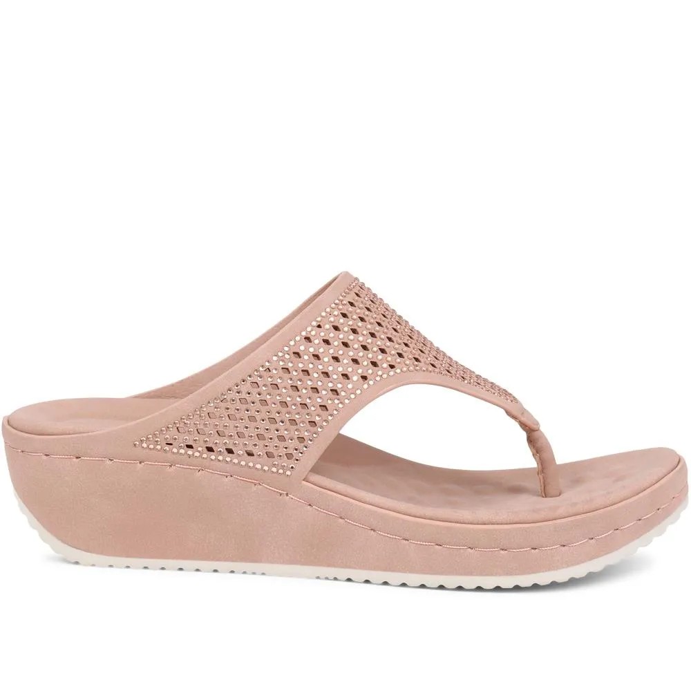 Wedge Toe Post Sandals - BAIZH39085 / 325 560