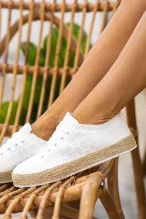 White Espadrille Sneakers