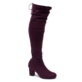 Women's Miles-02 Faux Suede Over The Knee OTK Tall Riding Dress Boots