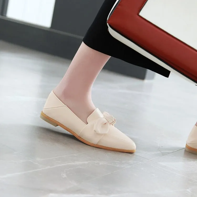 Women's  Pointed Toe Bowtie Flats Shoes