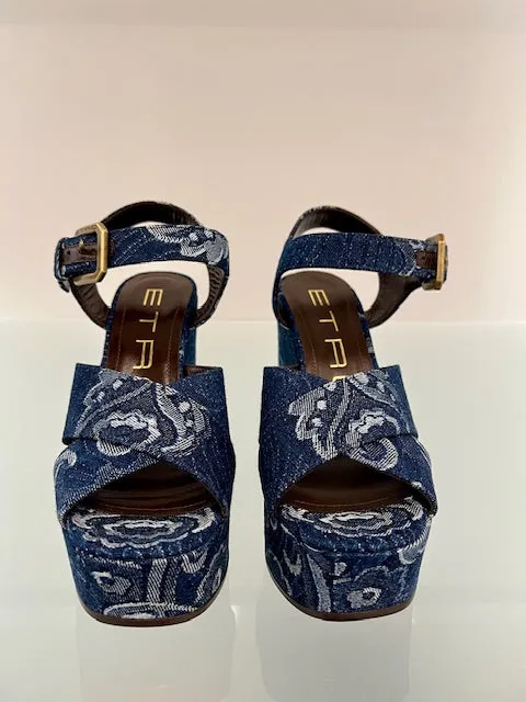 WS4F0006 Platform jacquard sandal