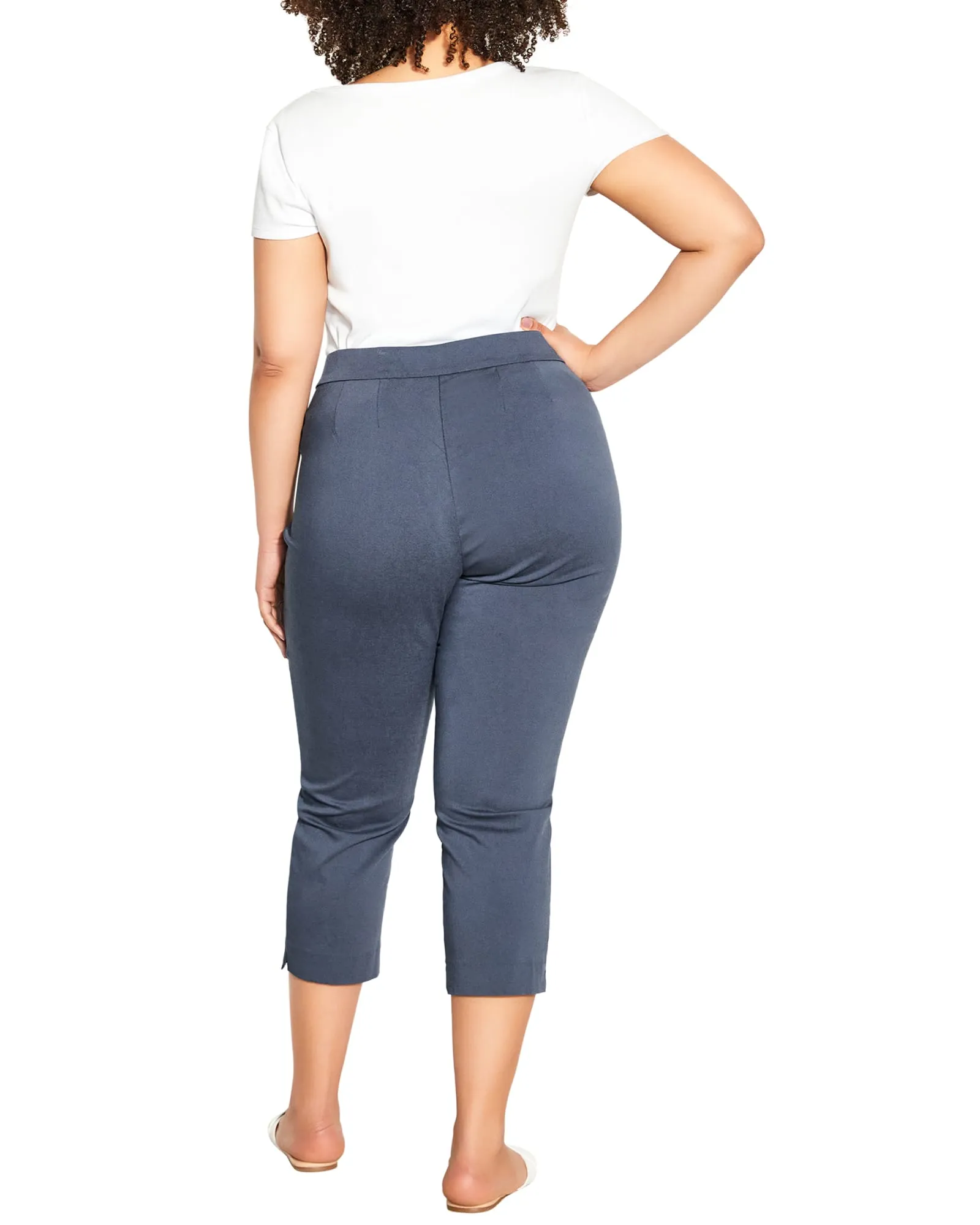 Zuri Cropped Pull On Pant | Adriatic Blue